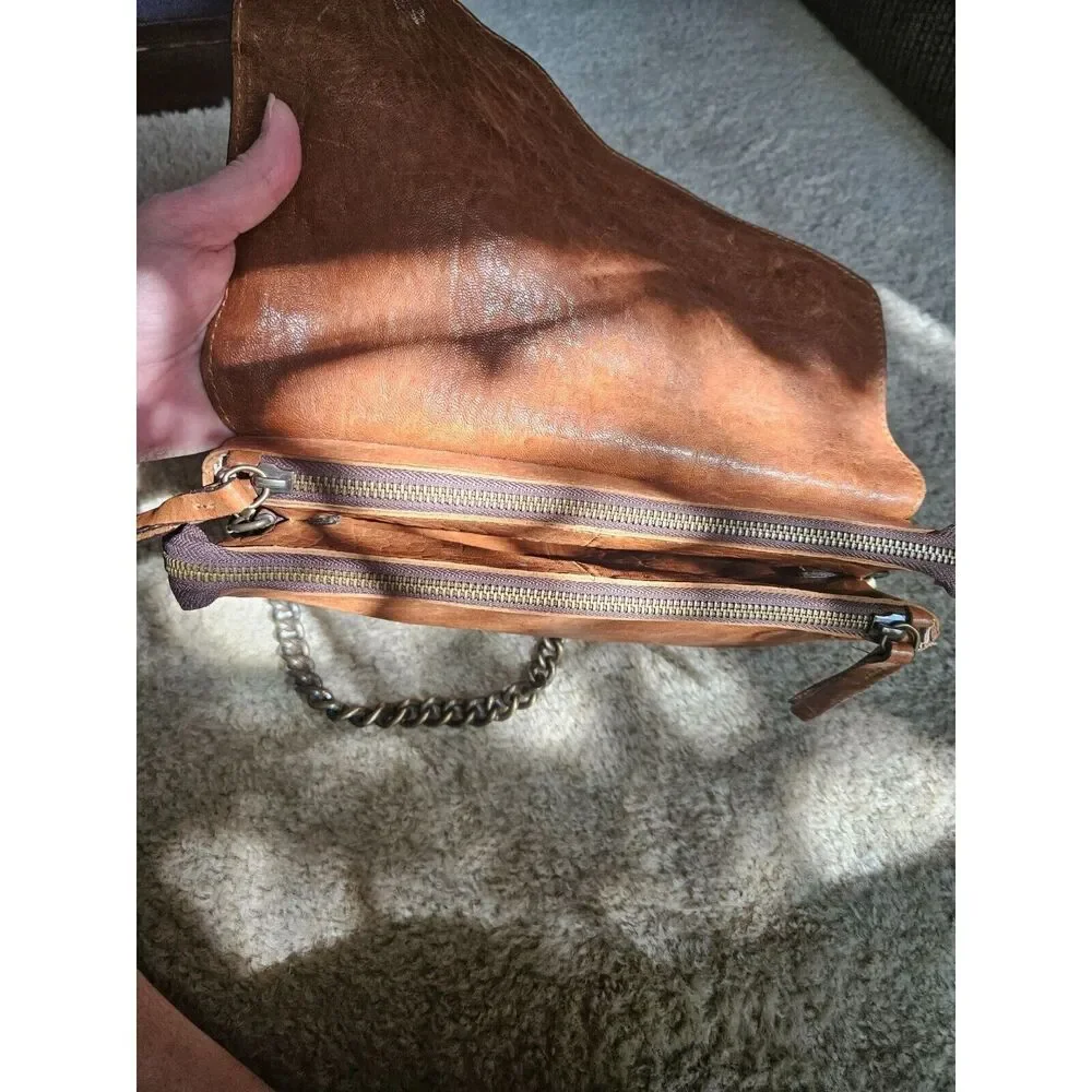 Maxon collection brown Italian leather purse